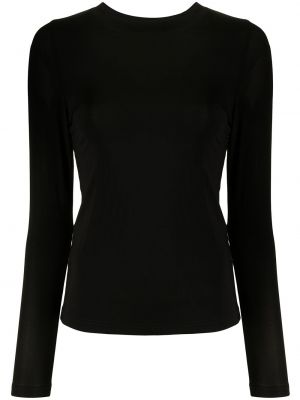 Jersey manga larga de tela jersey Rachel Gilbert negro