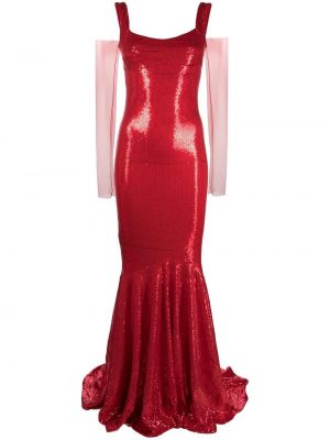 Večerna obleka s cekini Atu Body Couture rdeča