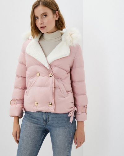 Утепленная демисезонная куртка Indiano Natural розовая