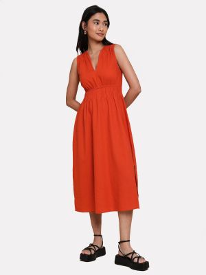 Košeľové šaty Threadbare oranžová