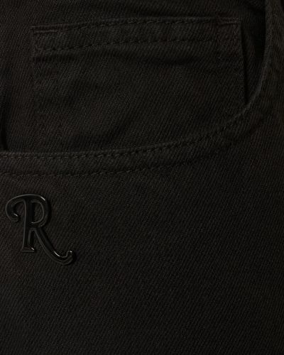 Bavlnené džínsy s rovným strihom Raf Simons čierna