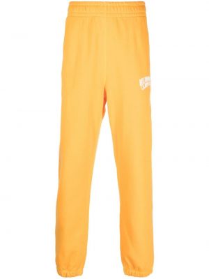Памучни спортни панталони с принт Billionaire Boys Club оранжево