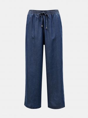 Широки панталони тип „марлен“ Only синьо