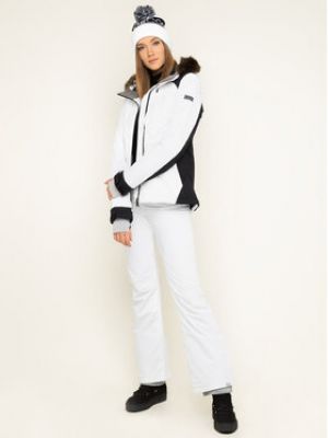 Slim fit lyžařská bunda Roxy bílá