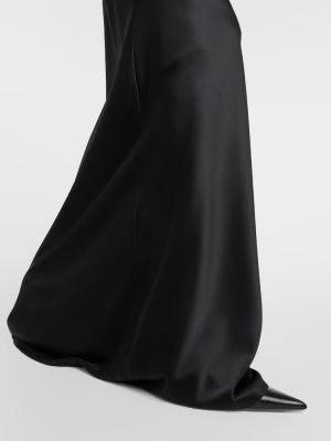 Svilena maksi suknja Veronica Beard crna