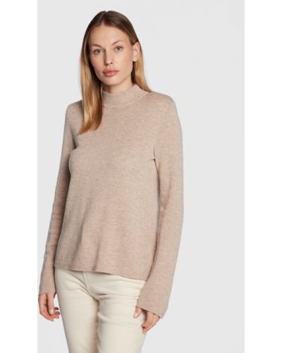 Ecoalf Sweater Lena GAKNLENAL6260WW22 Bézs Regular Fit