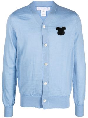 Tröja med broderi Comme Des Garcons Shirt blå