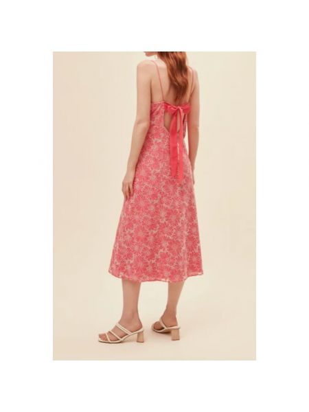 Sukienka midi Suncoo różowa