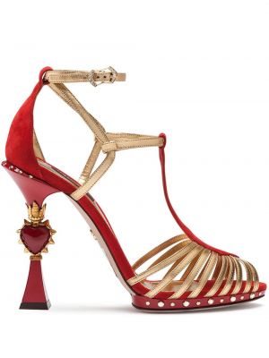 Sandale cu toc Dolce & Gabbana
