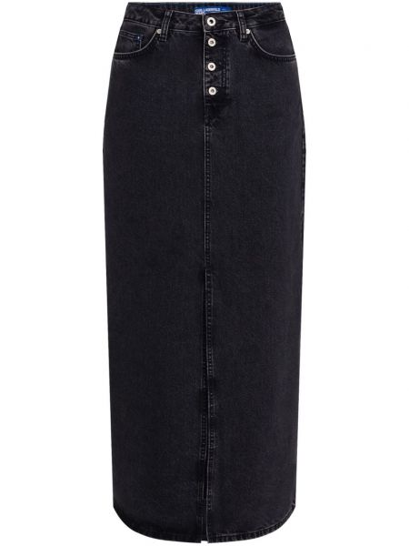 Suknja s prorezom Karl Lagerfeld Jeans crna