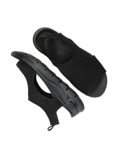 Sandalias sin tacón Skechers negro