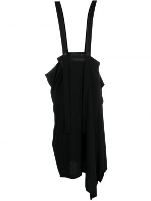 Drapovaný sukňa Yohji Yamamoto čierna