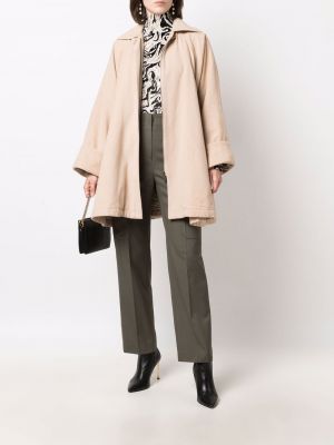 Mantel mit reißverschluss ausgestellt Versace Pre-owned beige