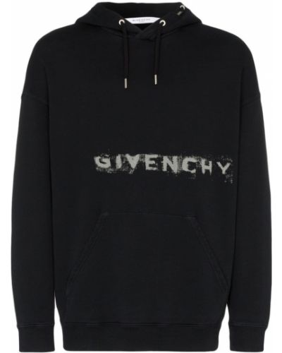 Sudadera con capucha con efecto degradado Givenchy negro