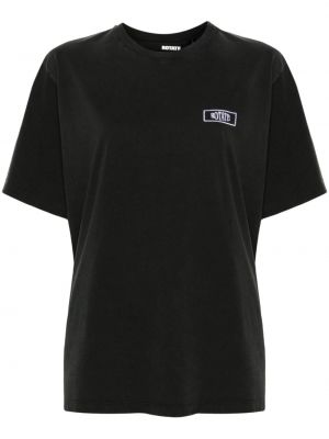 T-shirt en coton Rotate noir