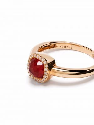 Z růžového zlata prsten Tirisi