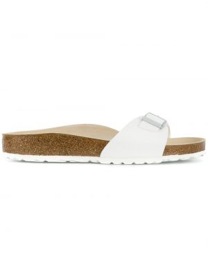 Σκαρπινια slip-on με αγκράφα Birkenstock λευκό