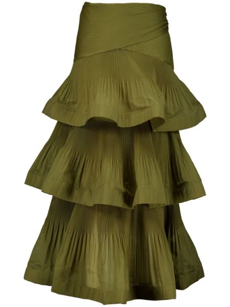 Zelené bavlněné sukně Zimmermann