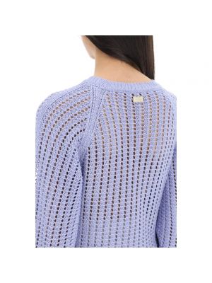 Jersey de seda de algodón de tela jersey Agnona violeta