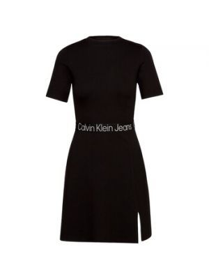 Sukienka długa Calvin Klein Jeans czarna
