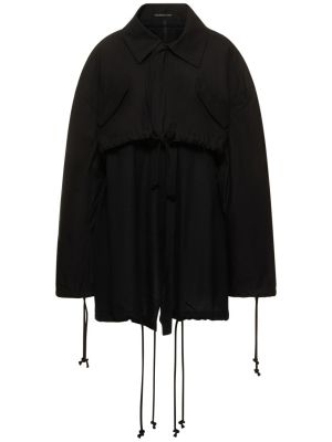 Bavlnená bunda Yohji Yamamoto čierna