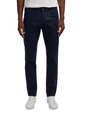 Pantalones chinos slim fit de algodón Esprit azul
