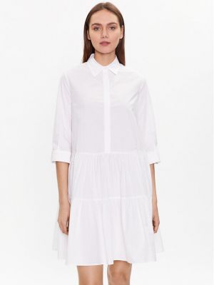 Φόρεμα σε στυλ πουκάμισο Fabiana Filippi λευκό
