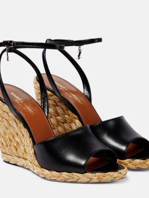 Usnjene nizki čevlji Saint Laurent črna