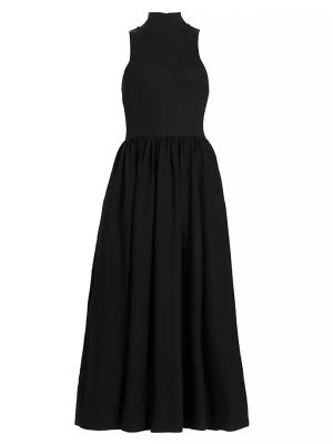 Расклешенное платье Reformation черное