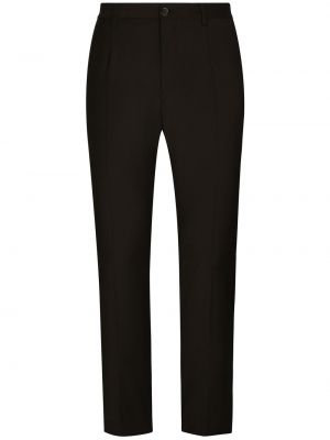 Egyenes szárú nadrág Dolce & Gabbana fekete