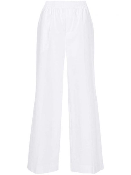 Βαμβακερό παντελόνι σε φαρδιά γραμμή P.a.r.o.s.h. λευκό