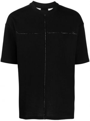 Bavlněné tričko Thom Krom černé