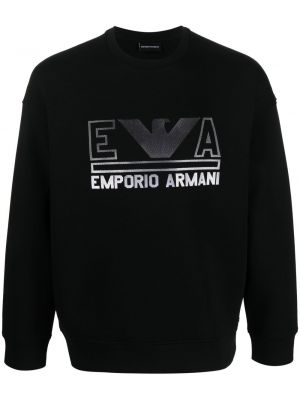 Sweatshirt Emporio Armani svart