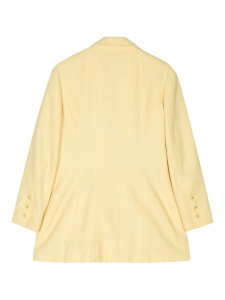 Veste à boutons en tweed Chanel Pre-owned jaune