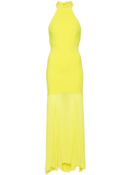 Dlouhé šaty Elisabetta Franchi žluté