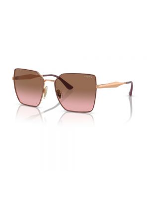 Okulary przeciwsłoneczne z różowego złota oversize Vogue