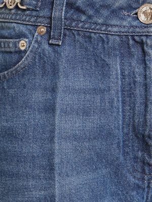 Straight fit džíny Versace modré