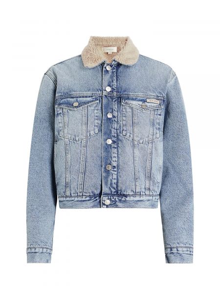 Denimjakke Calvin Klein Jeans himmelblå