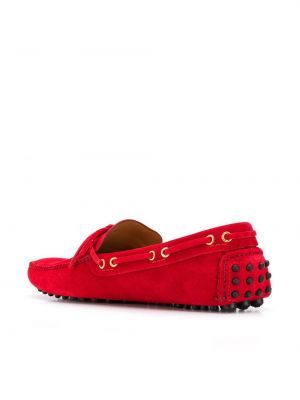 Loafers Car Shoe červené