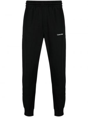 Спортни панталони с принт Calvin Klein черно