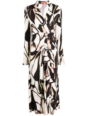 Midi šaty s abstraktním vzorem Manning Cartell