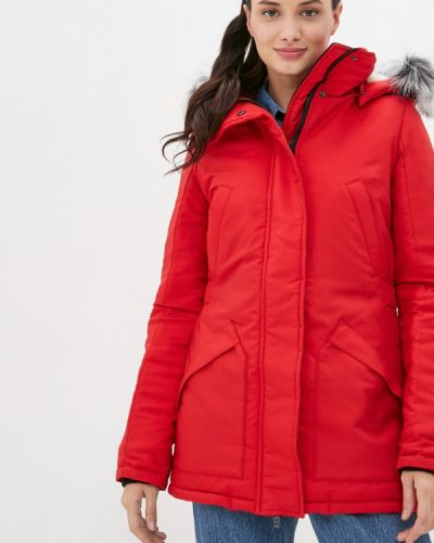 Красная утепленная куртка Dasti