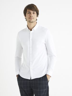 Памучна риза Celio бяло
