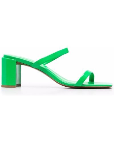 Sandales à bouts carrés By Far vert