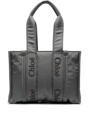 Nákupná taška Chloé sivá