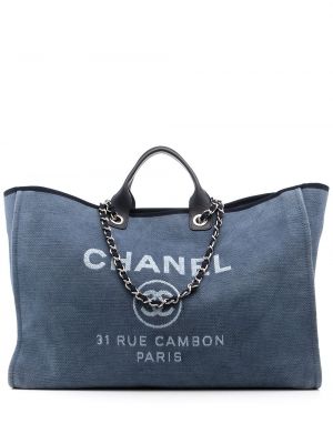 Bolso shopper Chanel Pre-owned azul