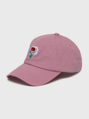 Хлопковая кепка Primitive розовая
