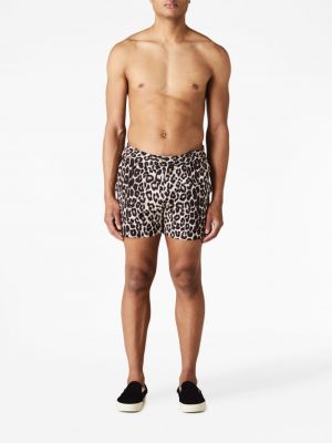 Shorts à imprimé à imprimé léopard Tom Ford