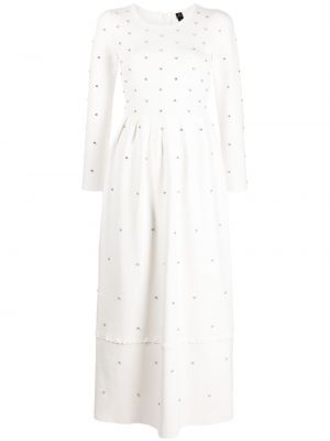 Φόρεμα με πετραδάκια Needle & Thread λευκό