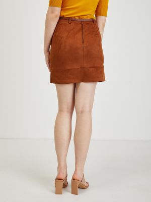 Semišová sukňa Orsay hnedá